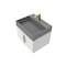 Castello Usa Amazon 24-inch White Vanity Set with Gray Top and Gold Handles CB-MC-24W-GLD-2056-GR - alternate 1
